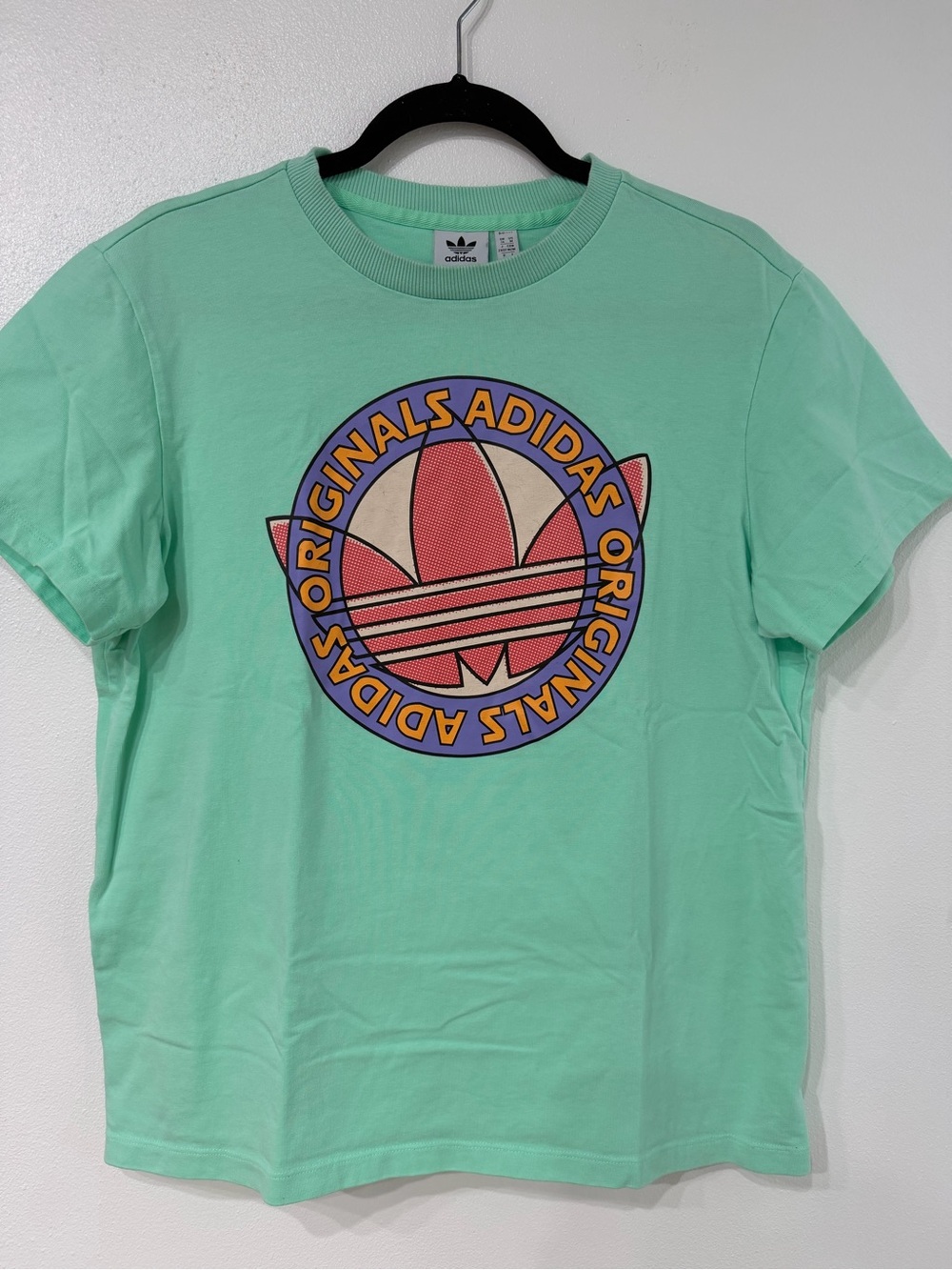adidas Originals Mint Green Logo Graphic Tee